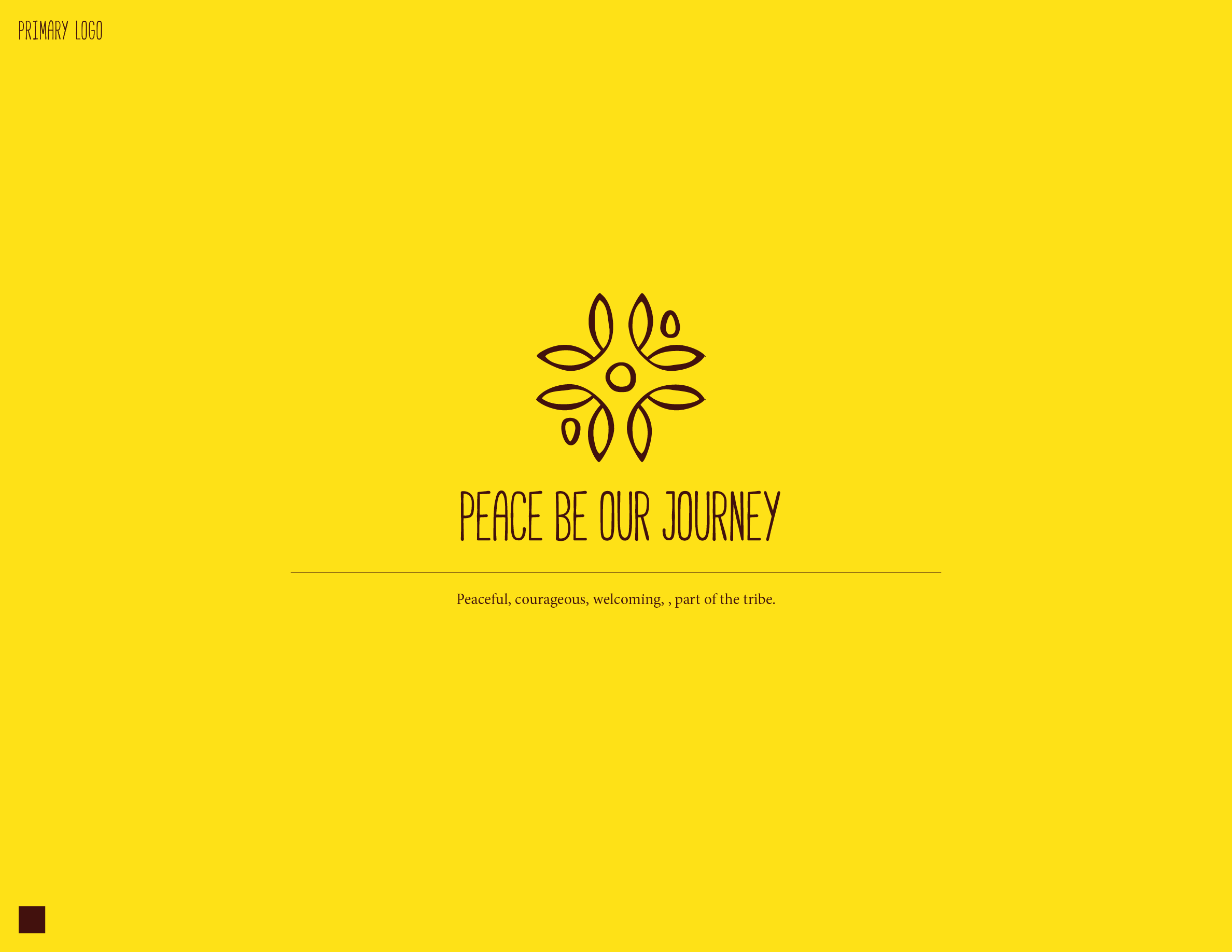 Peace Be Our Journey brand identity